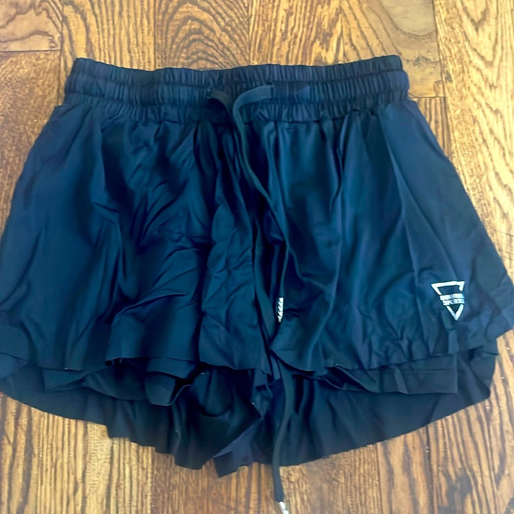 Black butterfly shorts